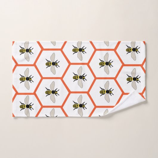 Honey Bee Honeycomb Beekeeper Badhandtuch Set (Handtuch)