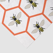 Honey Bee Honeycomb Beekeeper Seidenpapier (Detail)