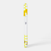 Honey Bee Honeycomb Custom 3" Round Aufkleber iPhone 16 Hülle (Linke Seite)