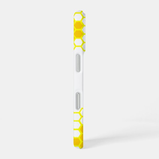 Honey Bee Honeycomb Custom 3" Round Aufkleber iPhone 16 Hülle (Rechte Seite)