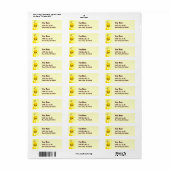Honey Bee Honeycomb Custom Address Labels (Vorne)