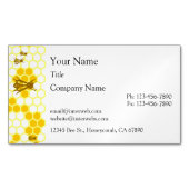 Honey Bee Honeycomb Custom Business Cards Magnetische Visitenkarte (Vorderseite)