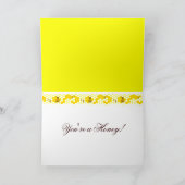 Honey Bee Honeycomb Custom Card Dankeskarte (Innenseite)