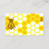 Honey Bee Honeycomb Custom Discount Card Rabattkarte (Rückseite)
