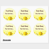 Honey Bee Honeycomb Custom Jar Label Stickers (Blatt)