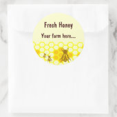 Honey Bee Honeycomb Custom Jar Label Stickers (Tasche)