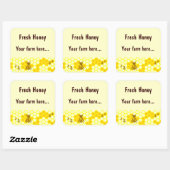 Honey Bee Honeycomb Custom Jar Label Stickers (Blatt)