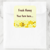 Honey Bee Honeycomb Custom Jar Label Stickers (Tasche)