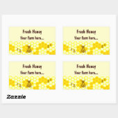 Honey Bee Honeycomb Custom Jar Label Stickers (Blatt)