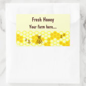 Honey Bee Honeycomb Custom Jar Label Stickers (Tasche)