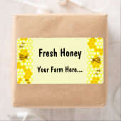 Honey Bee Honeycomb Custom Labels (Insitu)