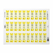 Honey Bee Honeycomb Custom Labels (Vorne)