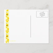 Honey Bee Honeycomb Custom Postcard Postkarte (Rückseite)