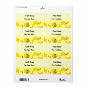 Honey Bee Honeycomb Custom Shipping Label (Vorne)