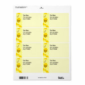 Honey Bee Honeycomb Custom Shipping Labels (Vorne)