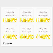 Honey Bee Honeycomb Custom Soap Label Stickers (Blatt)