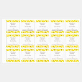 Honey Bee Honeycomb Editable 1,5" Square Label Etiketten (Blatt)