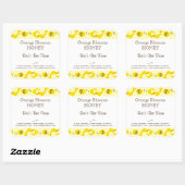 Honey Bee Honeycomb Editable 3" Square Sticker (Blatt)