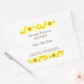 Honey Bee Honeycomb Editable 3" Square Sticker (Umschlag)