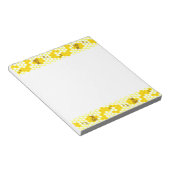 Honey Bee Honeycomb Muster Notepad Notizblock (angewinkelt)
