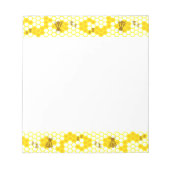 Honey Bee Honeycomb Muster Notepad Notizblock (Vorderseite)