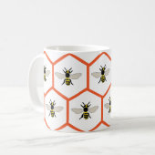 Honey Bee Honeycomb Niedlich Beekeeper Kaffeetasse (Vorderseite Links)