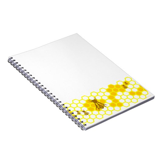 Honey Bee Honeycomb Pattern Notebook Notizblock (Rechte Seite)