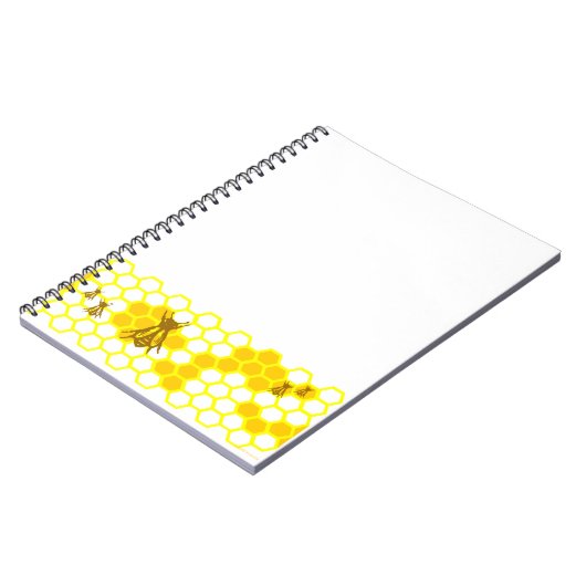 Honey Bee Honeycomb Pattern Notebook Notizblock (Linke Seite)