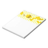 Honey Bee Honeycomb Pattern Notizblock (Rotiert)