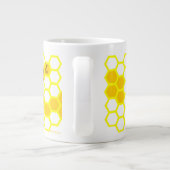 Honey Bee Honeycomb Pattern Tasse (Rückseite)