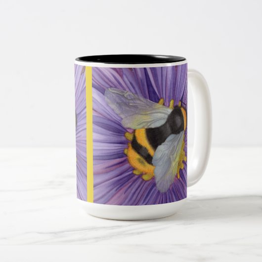 Honey Bee Hübsch Coffee Tasse Tee Cup Gelb Inside (VorderseiteRechts)