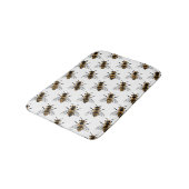 Honey Bee Illustration Insect Badematte (Schrägansicht)