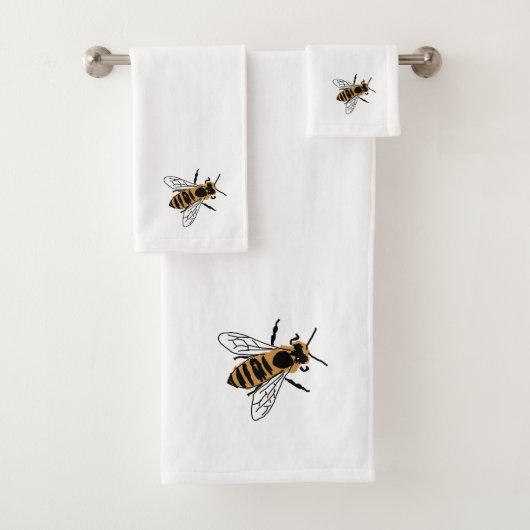 Honey Bee Illustration Insect Bath Set (Insitu)
