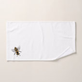 Honey Bee Illustration Insect Bath Set (Handtuch)