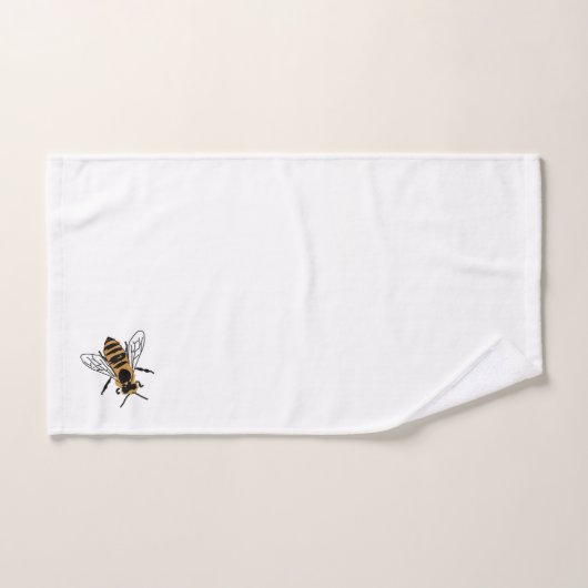 Honey Bee Illustration Insect Bath Set (Handtuch)