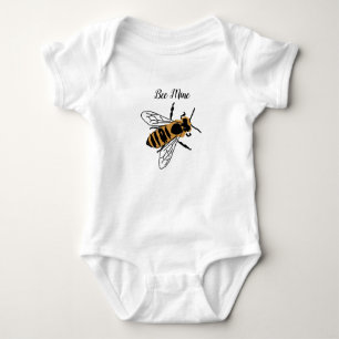 Honey Bee Illustration Sei meine Bienenart Baby Strampler