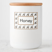Honey Bee Jar Food Label Lebensmitteletikett (Vorderseite)