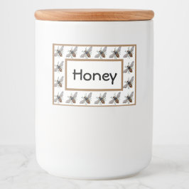 Honey Bee Jar Food Label Lebensmitteletikett