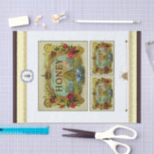 Honey Bee Labels Seidenpapier (Handwerk)