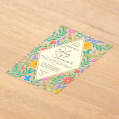 Honey Bee, Ladybug, Butterfly, Dragonfly & Blume Acryleinladungen (Ablage )