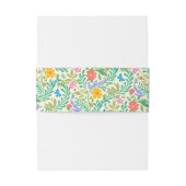 Honey Bee, Ladybug, Butterfly, Dragonfly & Blume Einladungsbanderole (Rückseitenbeispiel)