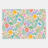 Honey Bee, Ladybug, Butterfly, Dragonfly & Blume Geschenkpapier Set (Vorderseite 2)