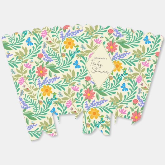 Honey Bee, Ladybug, Butterfly, Dragonfly & Blume Geschenkschachtel (Ungeklappt)