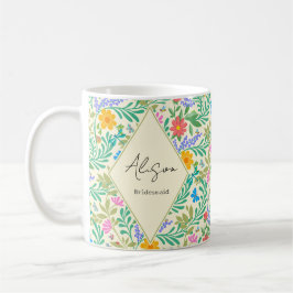Honey Bee, Ladybug, Butterfly, Dragonfly & Blume Kaffeetasse