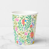 Honey Bee, Ladybug, Butterfly, Dragonfly & Blume Pappbecher (Rechts)