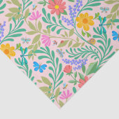 Honey Bee, Ladybug, Butterfly, Dragonfly & Blume Seidenpapier (Detail)