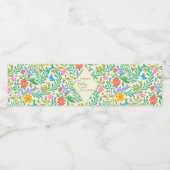 Honey Bee, Ladybug, Butterfly, Dragonfly & Blume Wasserflaschenetikett (Einzelnes Label)