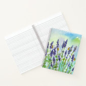 Honey Bee Lavender Blume Aquarell Notizblock (Innenseite)