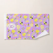 Honey Bee Lila Badhandtuch Set (Handtuch)