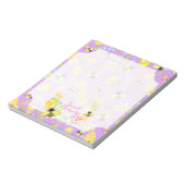 Honey Bee Lila Notizblock (Rotiert)